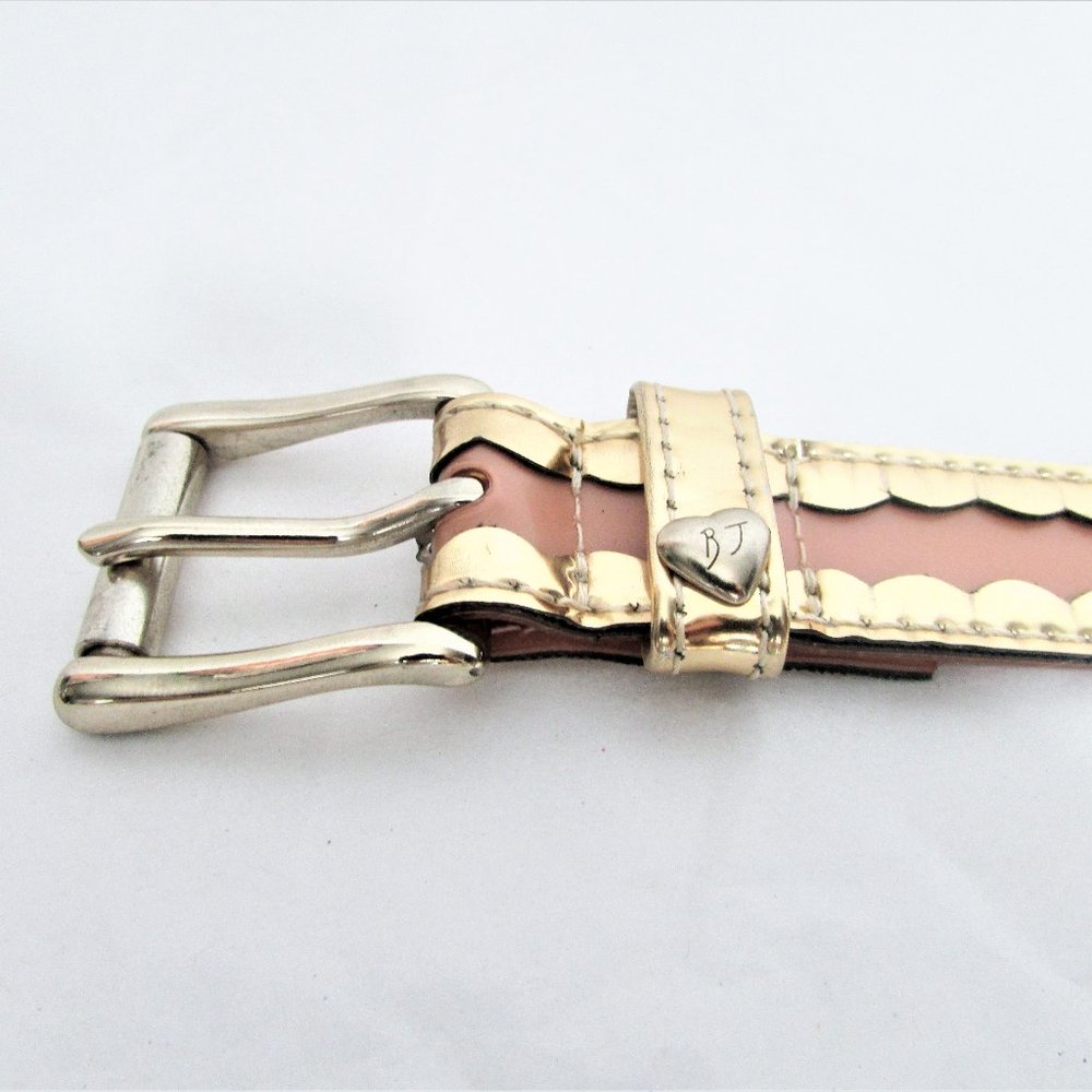 Betsy Johnson flesh gold belt M - Picture 4 of 5